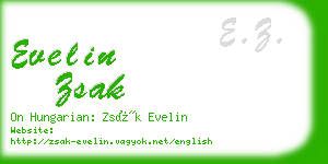 evelin zsak business card